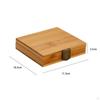 Empty Bamboo Paint Palette Wooden Color Mixing Tray with Lid Watercolor Container Wood