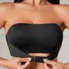 Damen Sexy Frontverschluss Nahtloser Push-Up Bandeau-BH