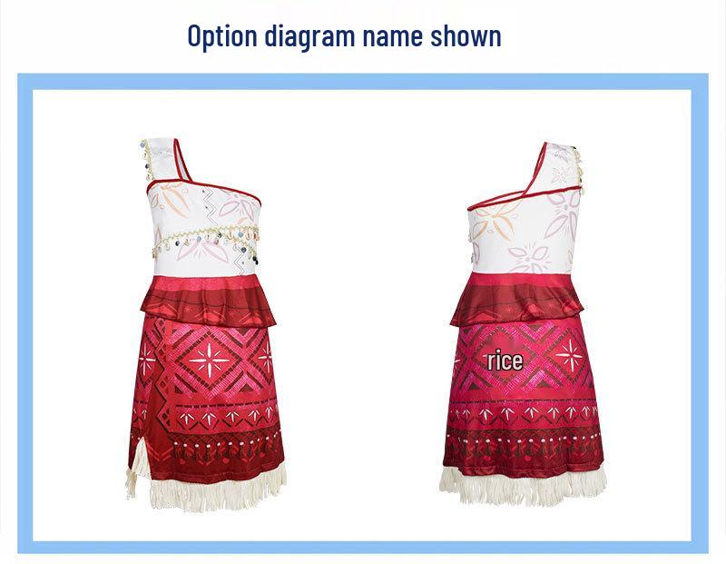Moana 2 Inspired Maui Dress for Girls - Perfect for Halloween or Performances