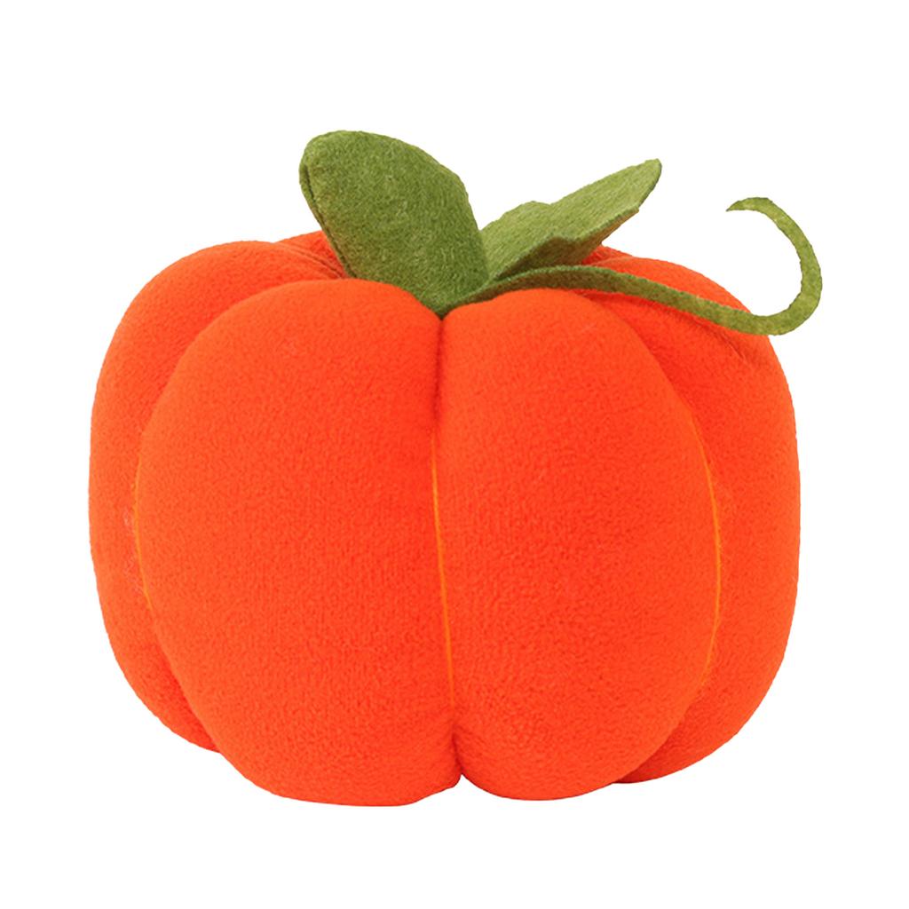 Pumpkin Plush Toy Simulation Vibrant Color Soft Pumpkins Fabric Ornament for Halloween Party Supplie