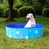 Faltbarer Haustier-Swimmingpool Große Hundebadewanne Zusammenklappbares Waschbecken für Golden Retriever Katze Innen Außen Wasserspielpool
