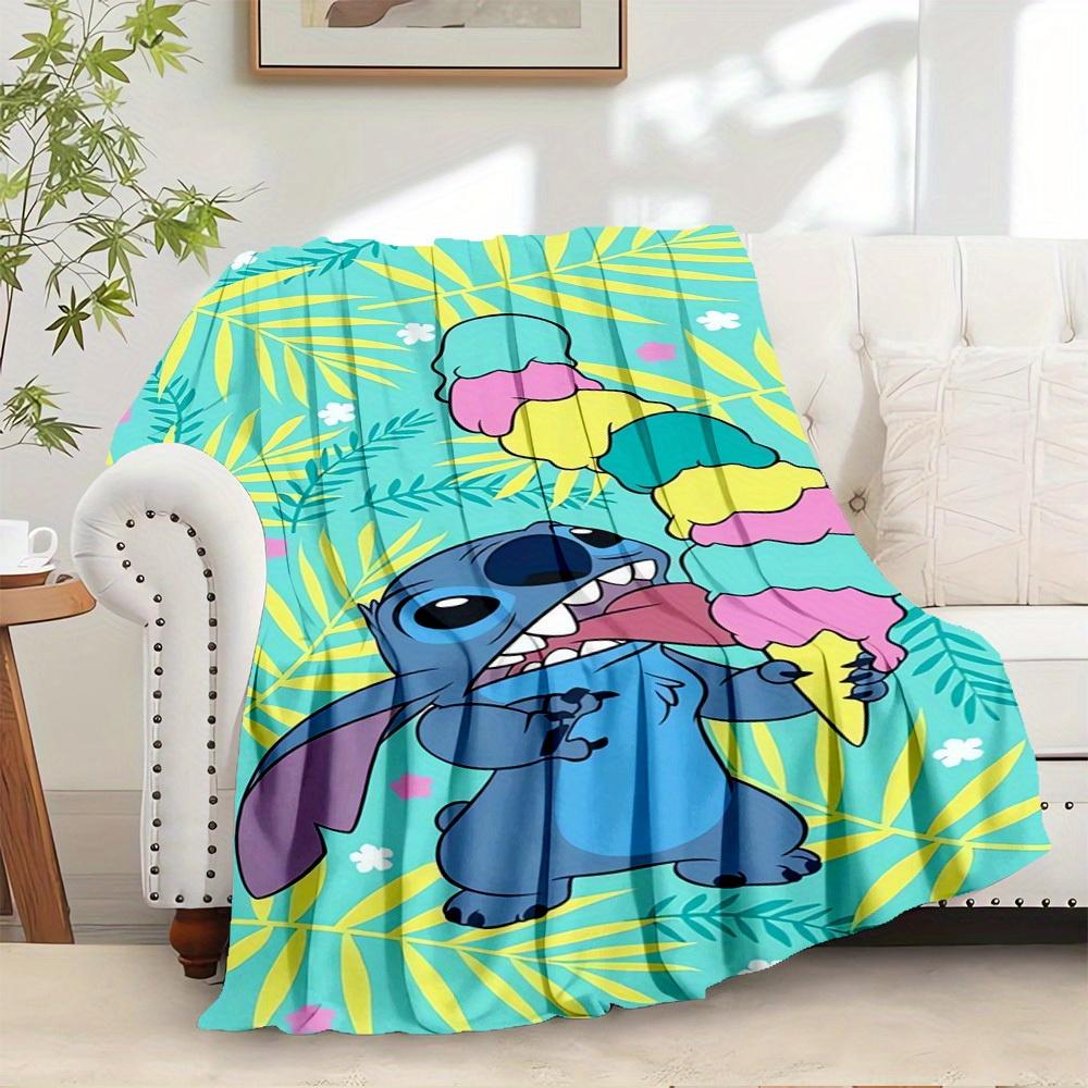 1pc Velvet Stitch Ice Cream Bedding Throw Blanket Sofa Cover Gift Home Decoration Cute Cartoon Character Summer Beach Towel