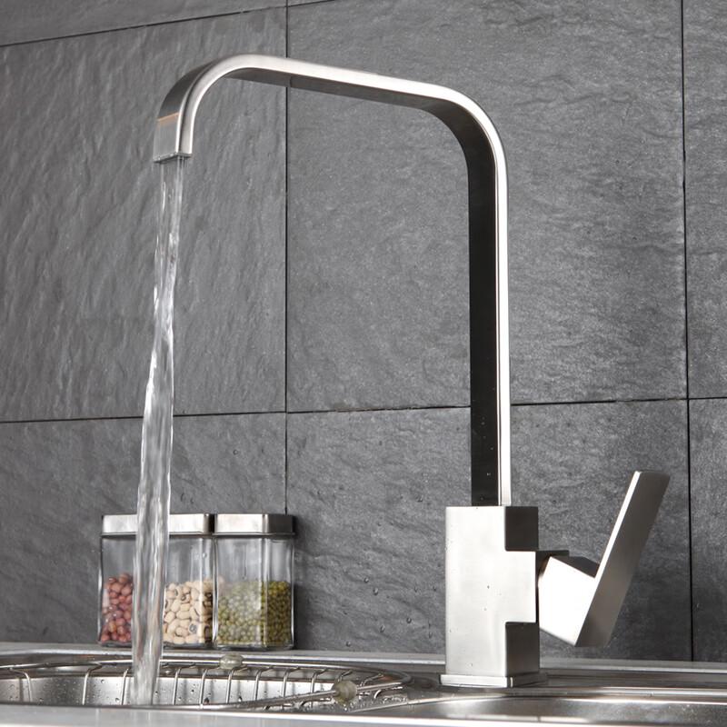 TLXT Square Wall-Mounted Kitchen Faucet