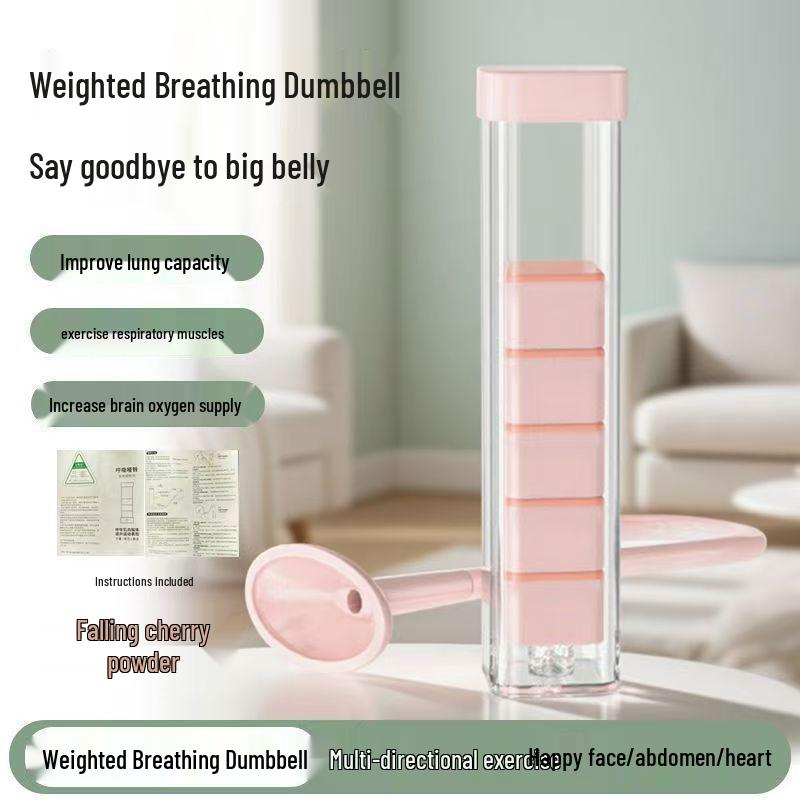 Abdominal Breathing Trainer: Dumbbell Exercise for Lung Capacity, Abdominal Muscles, Pelvic Floor, and Face Slimming.