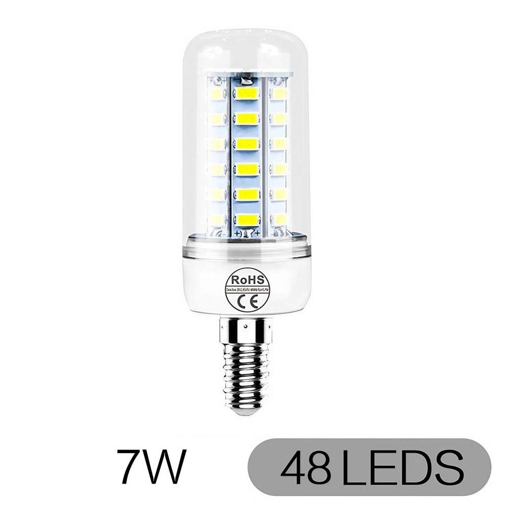 E27E14 LED Corn Bulb 3W12W 24LEDs SMD5730 Chandelier Light 200240V Bedroom Kitchen Home Decor Lighting