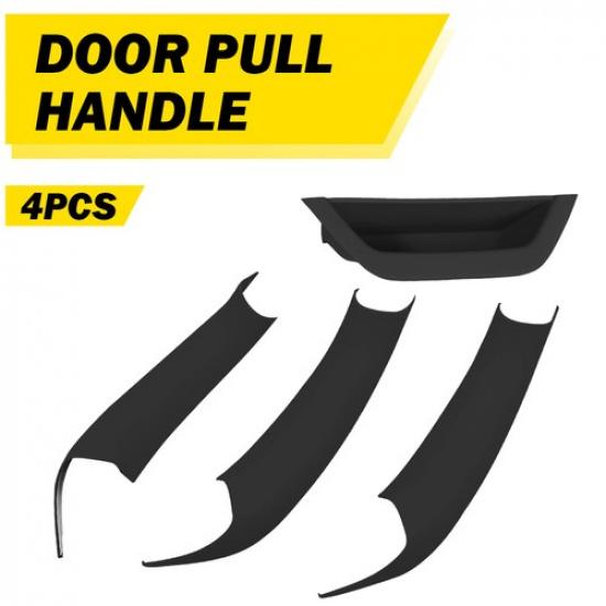 Handle 4Pc Black Interior Inner Door Cover Pull For F25 F26 BMW X3 X4 10-18 Trim