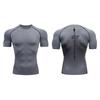 Men's Compression Shirt Graphic Print Quick Dry Gym Running Fitness Baselayer Workout Top