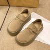 Retro soft-faced soft-soled single shoes 2025 autumn shoes fashionable versatile flat-soled women's shoes one-pedal Doudou shoes 9001