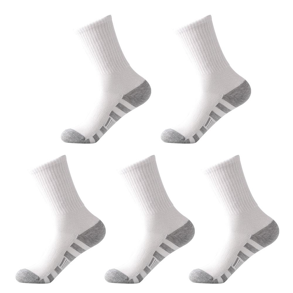 Men's Plus Size Color Block Mid-Calf and Over-the-Knee Sports Socks