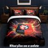 Stade Rennais FC Design Bed Bedding Set 1 Duvet Cover + 2 Pillowcases Soft Breathable Household Bed Linens