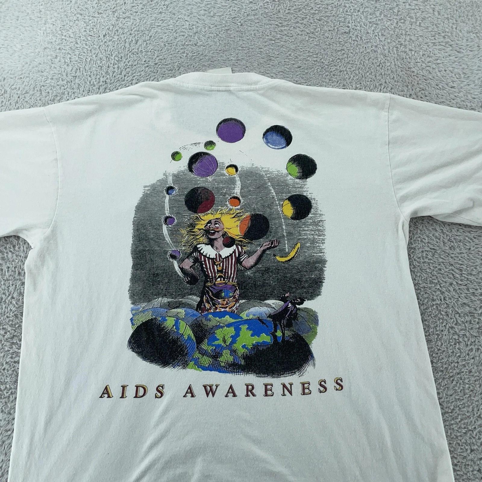 Vtg Hard Rock Cafe AIDS Awareness Shirt Large Signature Series IV Queen Innuendo 3XL