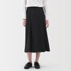 MUJI Women's Quick-Drying Broad Flare Skirt, Black, Size M, BE1VAA5S