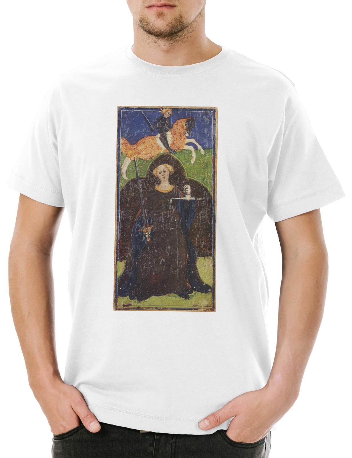 

Tarot Arcanum Justice Mens T-Shirt Mens Womens Tees Top Card Cards Card Voddoo Justice S