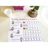 Potty Training Sticker Chart Reward- Monkey Design for Toddler Girls and Boys, Toilet Seat Motivational Weekly Progress Gift with 50 Poop Pee Sticker