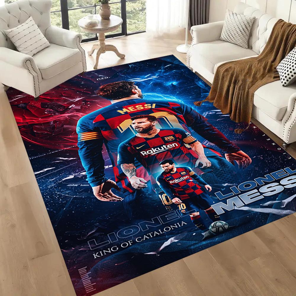 Messi 6 Area Rug Perfect for Balcony Outdoor Bedrooms Hallway Antislip Carpet Anime Office Decor Spiritual Gift