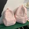 Schoolbag Solid Color Backpack 1011 New Junior High School Girls High School College Students School Bag Women Travel Lightweight Small Backpack