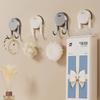 Suction Cup Hooks Double Hanger For Bathroom Kitchen Door Organizers