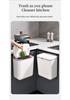 Hanging Kitchen & Bathroom Trash Can with Slide Cover - Wall-Mounted, Sealed Waste & Storage Bin