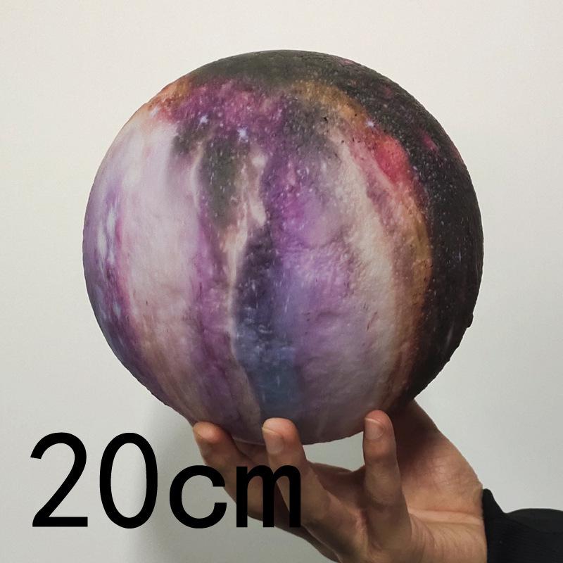 3D Moon Lamp with USB Charging, Remote Control, and Painted Planet Design - Creative Starry Sky Night Light Table Lamp.