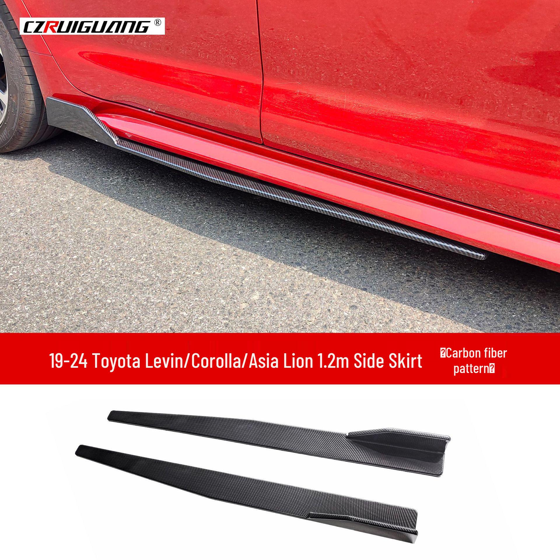 Compatibile con Corolla, Levin e Avalon 2019-2024: minigonne laterali, spoiler posteriore, spoiler superiore, body kit e minigonne laterali da 1,2 m.