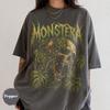 Monstera Death Metal T-Shirt, Screaming Skull Tee, Houseplant Gothic Graphic Unisex Shirt, Botanical Horror Punk Gift