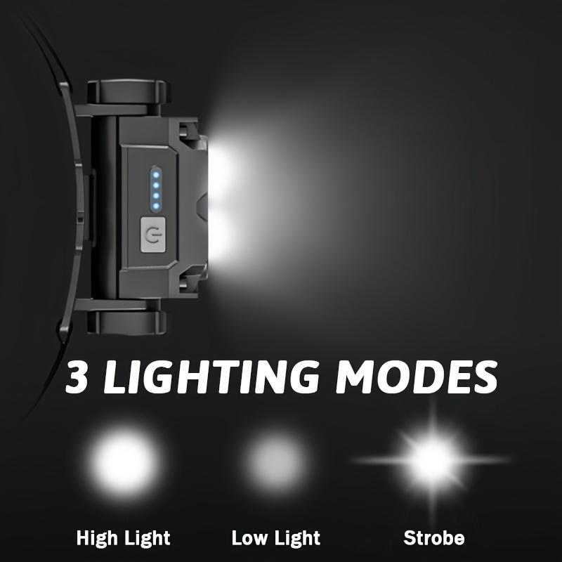 USB Wiederaufladbare Stirnlampe Taschenlampe 6LED Freihändig Magnetische Arbeitsleuchte mit Leistungsanzeige für Außen- und Innengebrauch