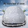 Universal Half Car Cover for Winter: Anti-Frost and Anti-Snow Protection for Front Windshield.