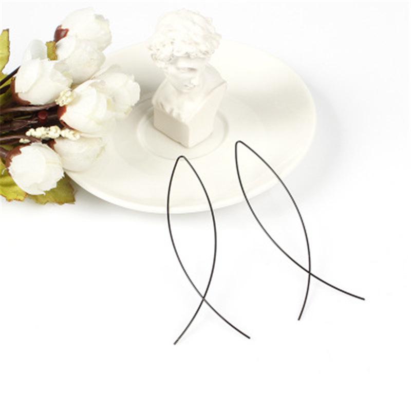 Trendy European-American Fish-shaped Handmade Copper Earrings for Street Style Travel