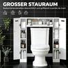 Möbel WC über Toilette mit 2 Schränken, Schublade, Papierhalter und verstellbaren Regalen (nur mit Badezimmerschrank)