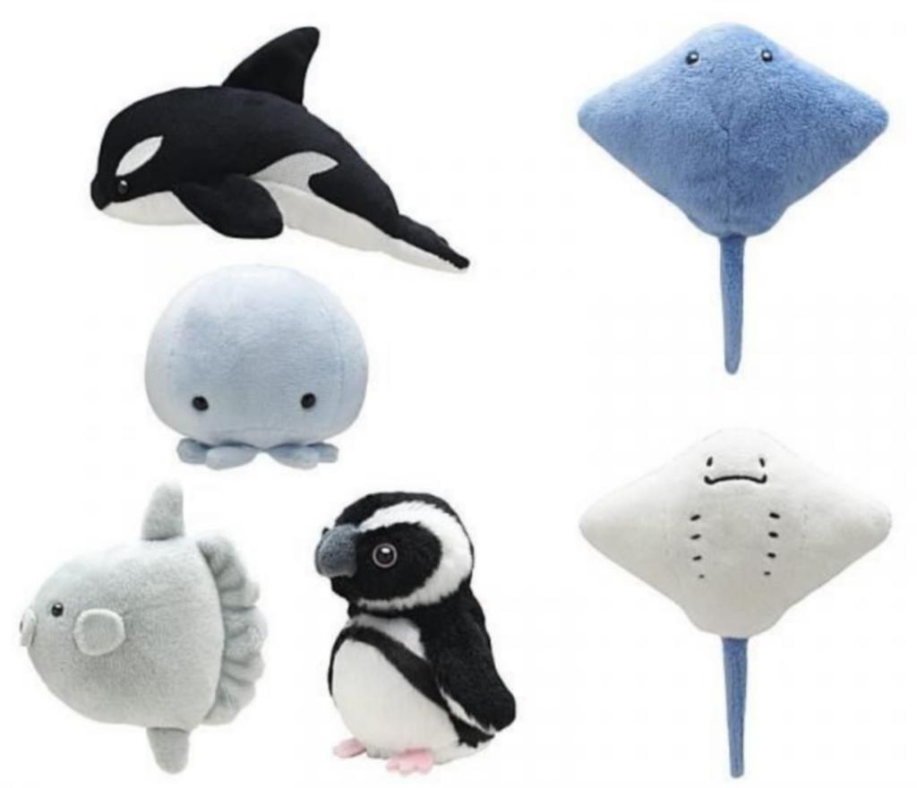 Kitan Club Cute Cute Plush Toy Aquarium Creatures 2 x 5 Types Set Full Complete Gachapon Capsule Toy