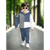 Jongens Mode Casual Geruite Broek Set Print Hoodie Peuter Sweatshirt Comfortabele Leuke Kinder Outfit 2 Delig