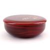 Nakanishi Kougei New Sweets Dish, Wood Grain, Kinosato, 18cm, Made in Japan, 0011028, Red, Diameter 18cm x Height 6.8cm
