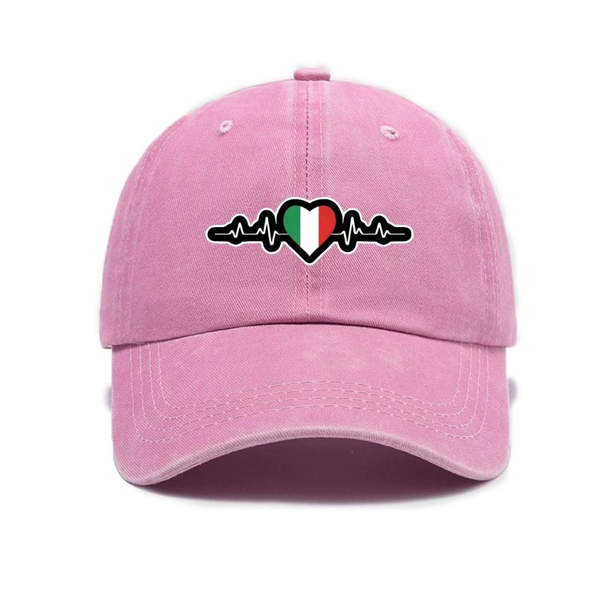 Trendy and Fashionable Urban Must-have Baseball Cap for Men and Women, Summer Outdoor Retro Distressed Peaked Cap розовый