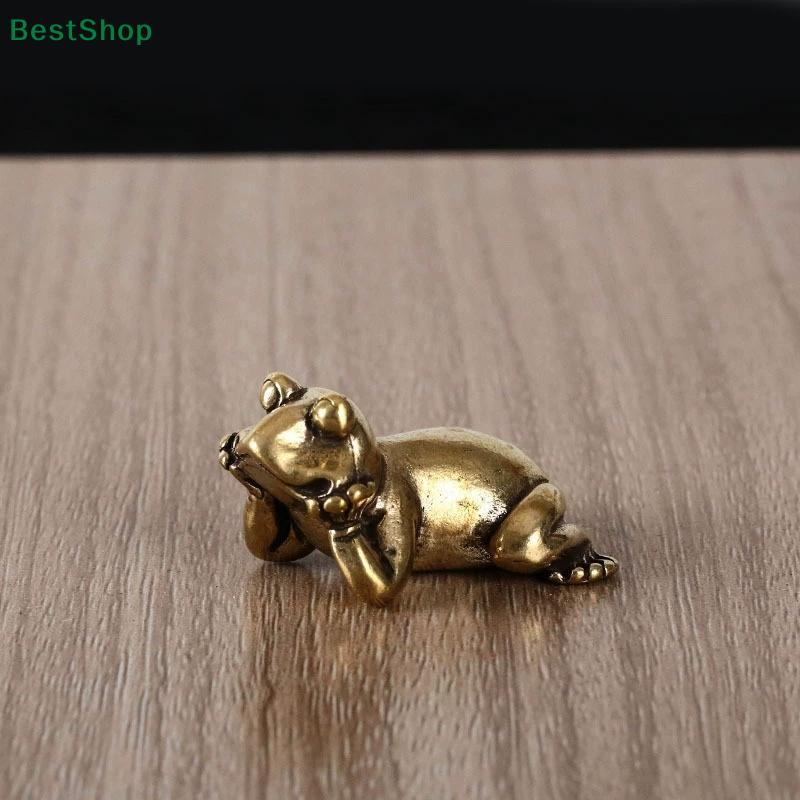 Mini Vintage Brass Small Frog Figurines Home Desktop Decorations Crafts