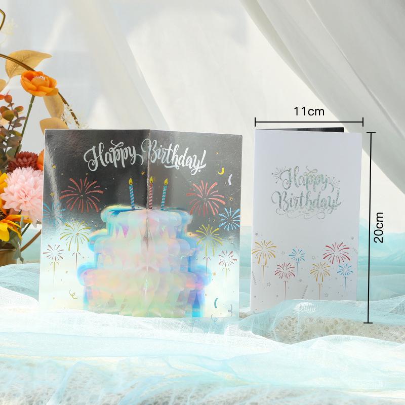 3D Custom Music Birthday Card with Recording, Handmade Gift Message "Add Oil"