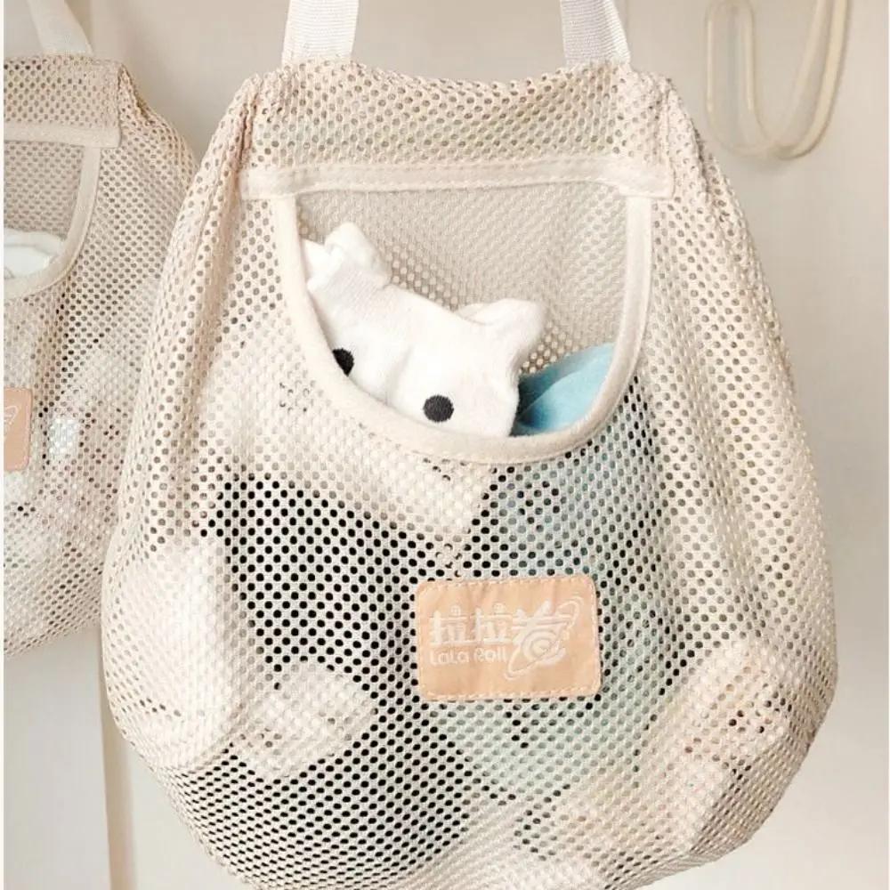 Reusable Kitchen Hanging Mesh Bag Large Capacity Home Fruit Vegetable Storage Net Bag For Ginger Garlic Potatoes Onion Mesh Bag