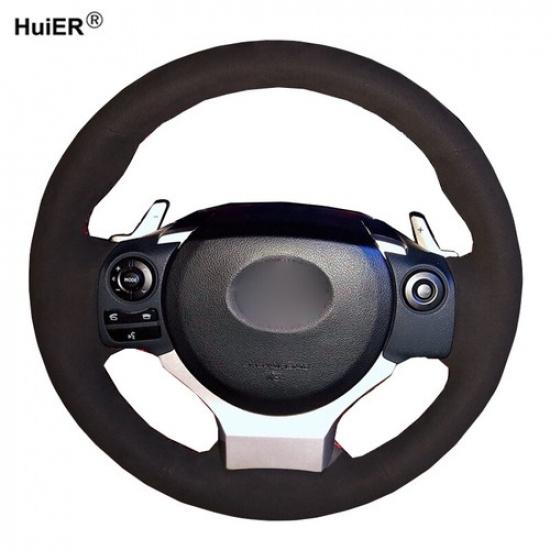 DIY Suede Car Steering Wheel Cover For Lexus IS250 IS200t IS300 NX200t IS350
