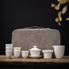 Ceramic Suet Jade Porcelain Travel Tea Set Business Company Corporate Bank Wine Industry Mid-Autumn Festival Gifts