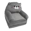 Kids Couch Toddler Chair Plush Cute Cat Fold Out Floor Seating Cushion Armrest Sofa Bed for Napping