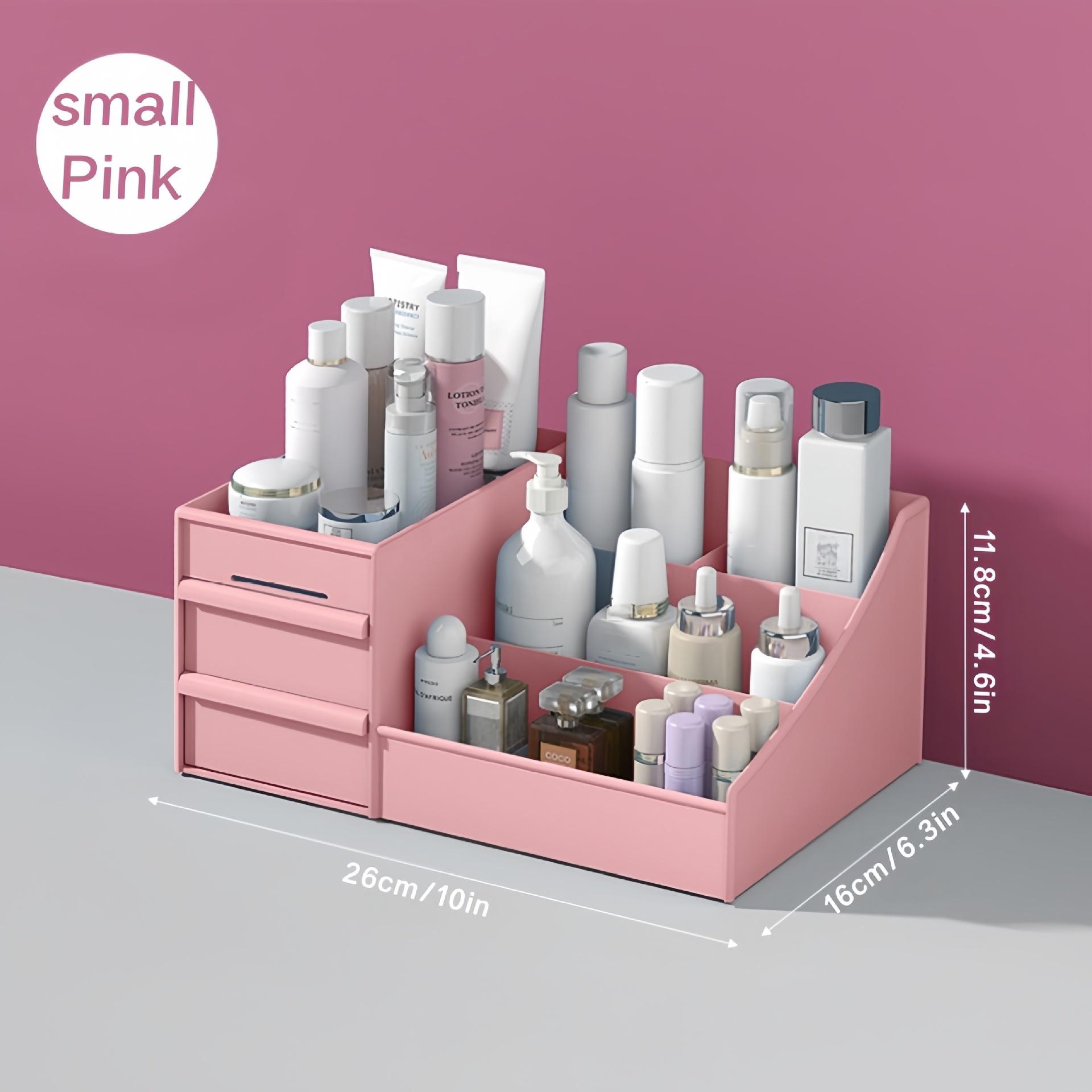 

Економія місця Ящичний тип Косметичний органайзер Засоби для догляду за шкірою Настільний Студентський стіл Туалетний столик Полиця для масок для обличчя Помади рожевий