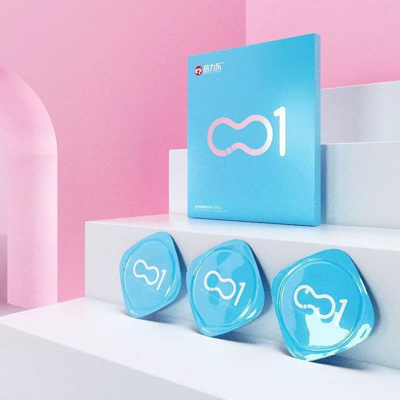 3 Stück/Lot Polyurethan 001 Ultradünnes Kondom