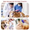 Pets Grooming Comb Kit for Small Dogs Puppies Cat for Tear Stain Remover, 2-in-1 with Round Teeth To Remove Knots Crust Mucus