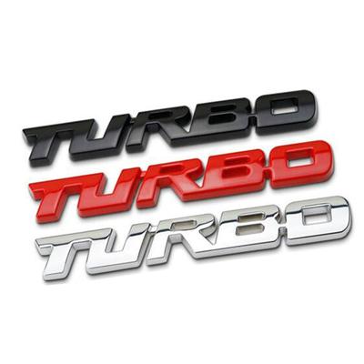 Carrosserie 3D Metaal TURBO Embleem Badge Sticker logo Voor alle Auto Styling Accessoires