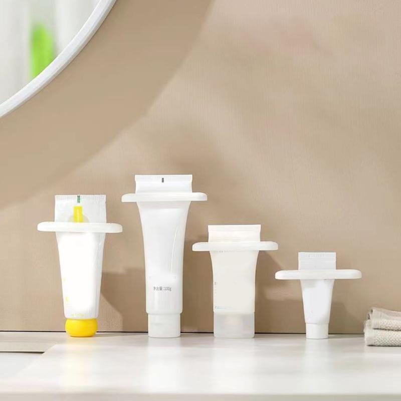 10Pcs Plastic Toothpaste Tube Squeezer Dispenser Face Cleanser Cosmetic Paint Hand Cream Clip Holder for Bathroom
