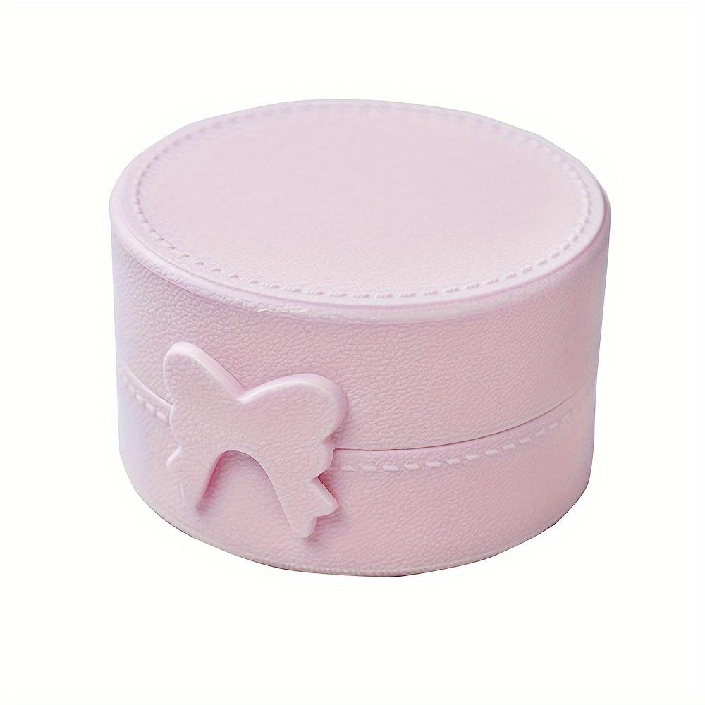 

Creative Solid Color Desktop Storage Box - Chic Bowknot & Pony Jewelry Organizer with Lid, Home Organization Storage Bins Bow Tie розовый