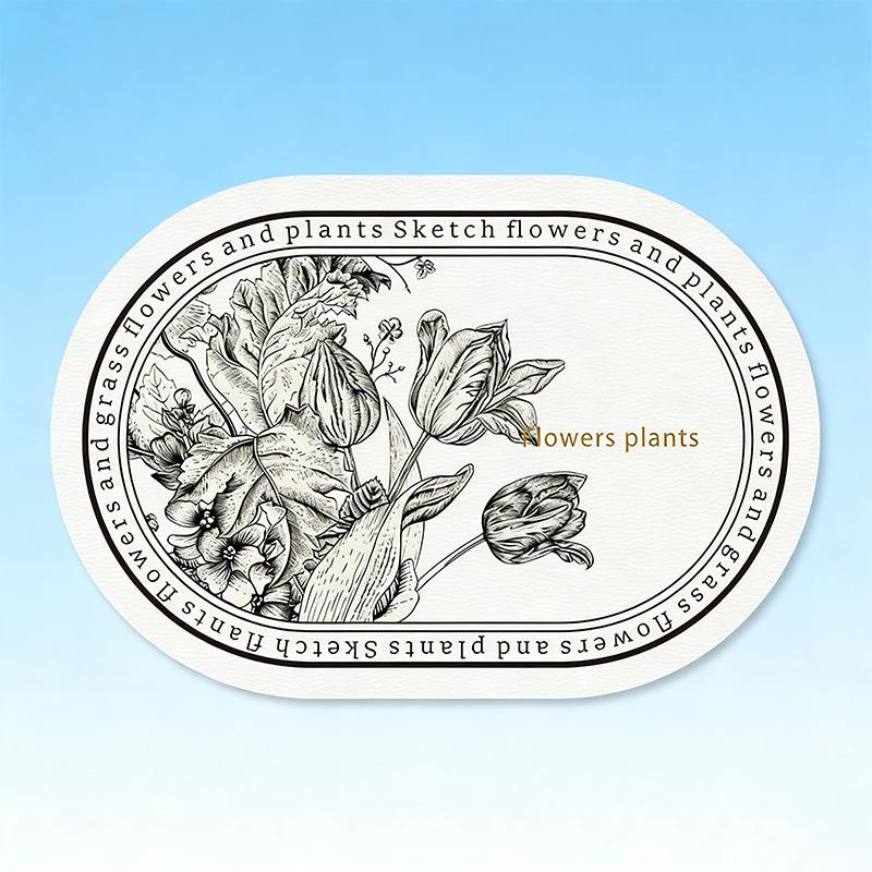 French Print Western Restaurant Heat-Insulating Mats Pu Leather Placemat Waterproof And Oil-Proof Table Mats
