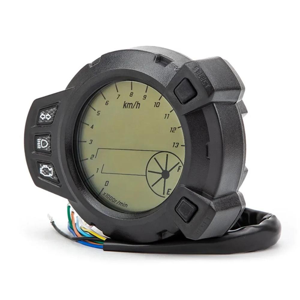 Motorcycle Modified Accessories Multi-Function LCD Meter Digital Instrumentation Odometer Tachometer Gauge Speedometer