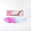 Cloud-Handgelenkauflage für Tastatur und Maus Klar Transparent Ergonomisch Niedliches Maushandgelenkpolster Silikon Rutschfestes Handgelenkpolster für Computer