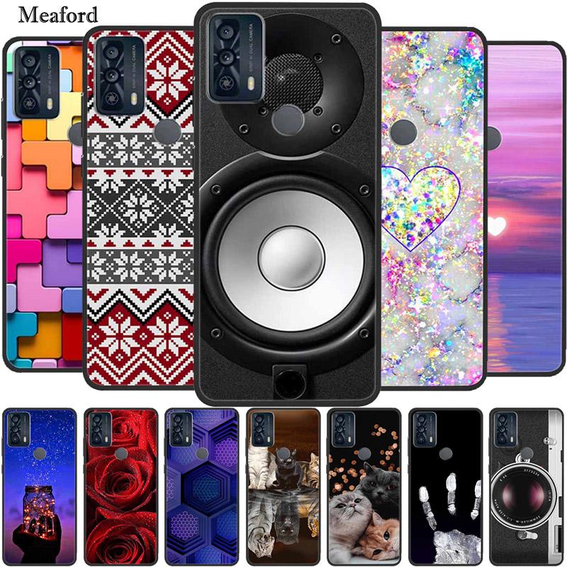 For TCL 20Y 20E Case Luxury Soft Silicone TPU Back Cover For TCL 20Y 20B Phone Cases TCL20Y 20 Y TCL20E Cute 6125F Funda Cartoon