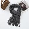 Cotton Solid Color Scarf for Women Winter Warm Wool Cashmere Scarf Autumn and Winter Women's Shawl Scarf Korean Style Atmosphere
